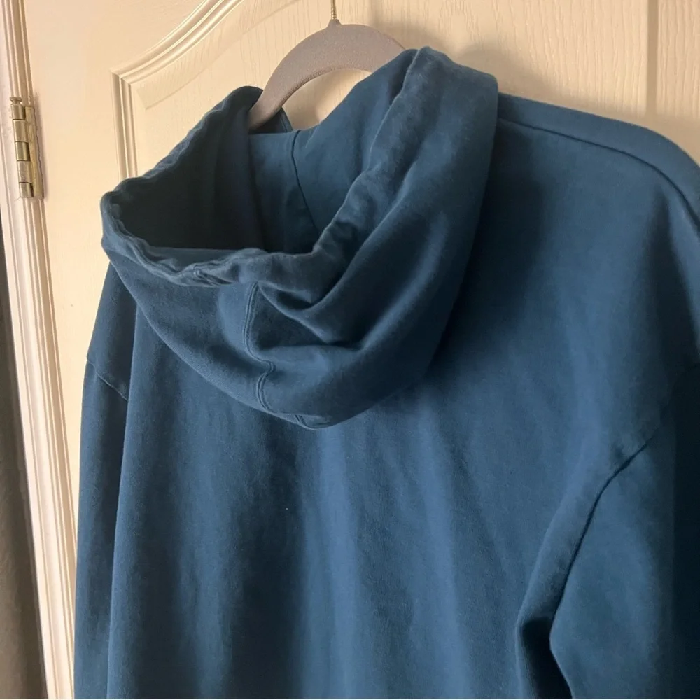 Nike Hoodie Womens Sportswear Jersey Crop Sweatshirt Blue Loose Fit, Medium
